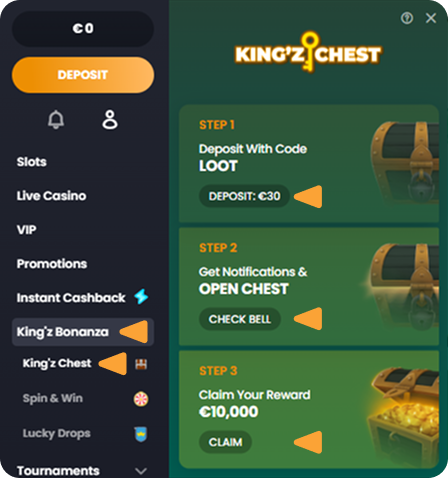 How to Claim Kingz Bonanza? Kingz Chest